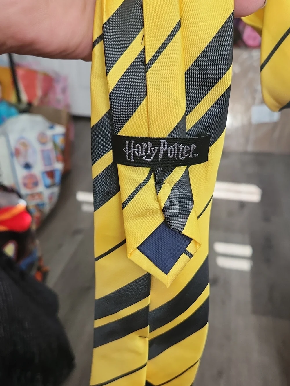 Harry Potter Tie with Hufflepuff Crest